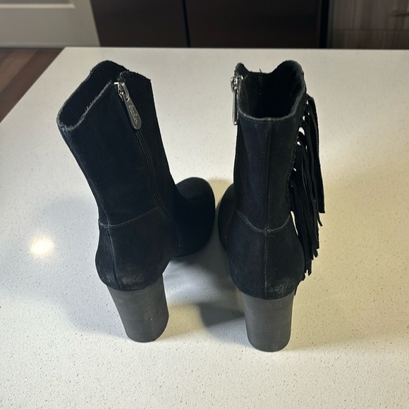 LADIES CHARLES DAVID BLACK BOULDER BOOTS - Picture 6 of 10